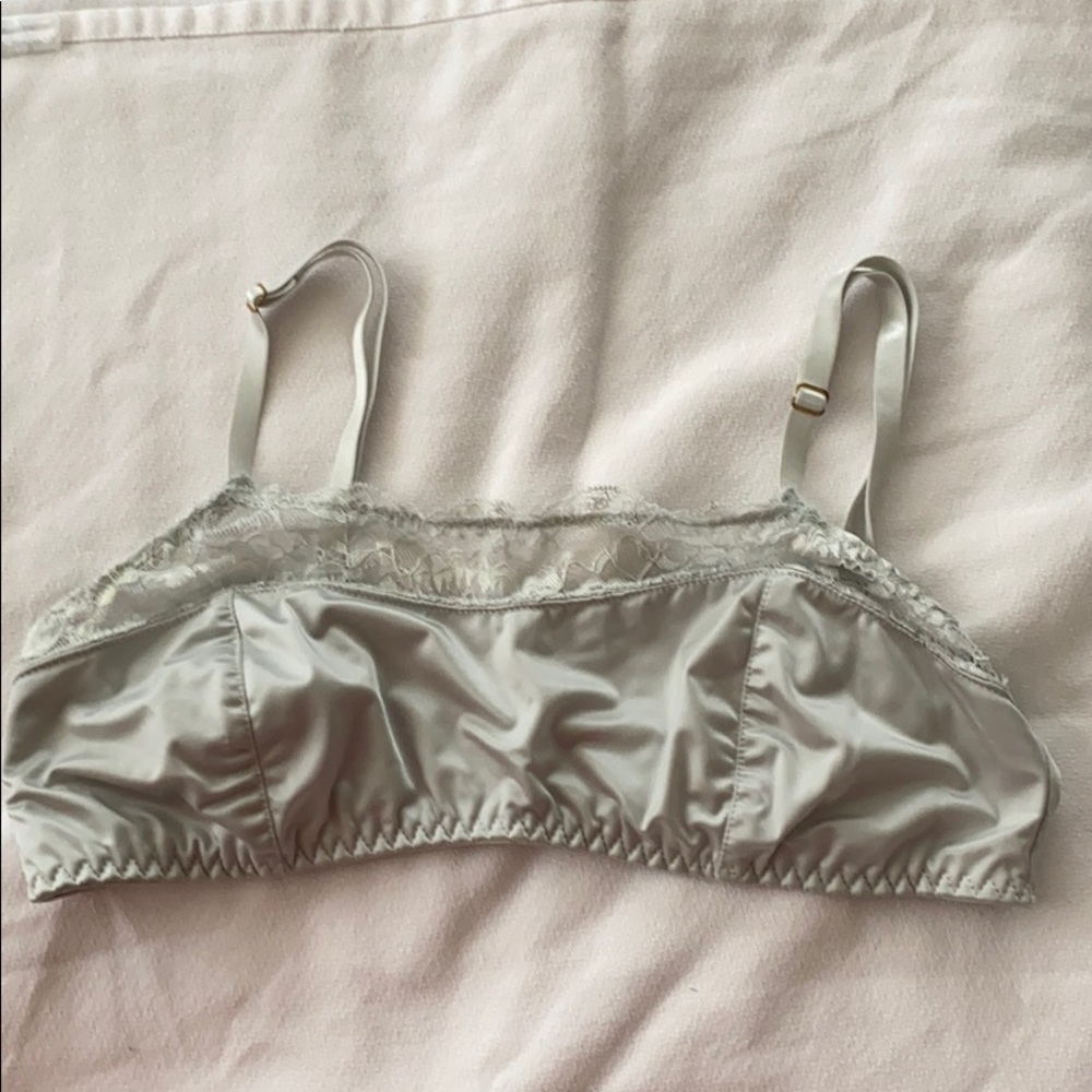 Urban Outfitters Silky Bralette in Seafoam
